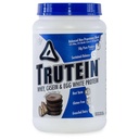 Nutrition corporelle Trutein Poudre à haute teneur en protéines : 45 % Whey, 45 % Caséine, 10 % Blanc d'oeuf, Sans gluten, Faible teneur en sodium, Poudre de protéines de lactosérum, Supplément de gymnastique et petit déjeuner Shake, beurre d'arachide au chocolat, 2lb