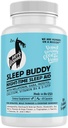 Sleep Buddy Nighttime Sleep Aid – Capsules véganes avec Melatonine, GABA, L-Tryptophane, Ashwagandha & Lemon Baume – Non-Habit Forming, Plant-Based Sleep Support – 60 Compte (30 portions)