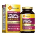 Renouveler le bien-être des femmes Probiotique vaginal et urinaire et supplément aux canneberges, supplément probiotique pour l'équilibre du pH pour les femmes, santé digestive, laiterie, soja et sans gluten, 3,5 milliards CFU 60 Ct