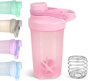 D.Y.A 16oz Shaker Bottle,Leak Proof Sports Shaker Cups für Protein Shakes,Shaker Bottle for Pre Workout and Travel To Go,BPA Free & Easy Clean Protein Shaker Bottle,Pink