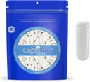 Capsuline Coloré Taille 0 Capsules de gélatine vide Blanc/Blanc 50000 Nombre ,Fabriqué en Amérique du Nord et du Sud ,Kosher & Halal Certifié , sans gluten