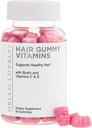 Hair Vitamins Gummies - Biotin 5000 mcg with Vitamin E, C & Zinc, Hair Growth Vitamins for Women & Men - Stronger, Beautiful Hair, Skin & Nails Supplement, Non-GMO & Gluten-Free - 60 Gummy Bears