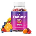 BeLive Probiotique Gummies - Probiotiques avec 5 milliards d'UCF pour la santé digestive, hommes, femmes et enfants - pour le soutien immunitaire, sans sucre et végétalien 60 Ct – Blueberry, fraise et orange
