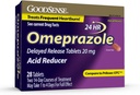 BonSense Omeprazole Comprimés à libération différée 20 mg, Réducteur d'acide stomach pour le traitement fréquent des brûlures d'estomac, 28 Compte