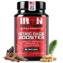 Suppléments Iron Brothers Booster d'oxyde nitrique Obtenir des suppléments de pompes de force supplémentaires Pré-entraînement avec L-Arginine Obtenir un débit sanguin maximal et une vasculaire Augmentation des pompes musculaires, de l'énergie et de l'endurance - 30 jours