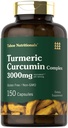 Kurkuminus 3000mg | 150 Kapseln | Kurkuma-Ergänzung mit schwarzem Pfeffer Extrakt | Non-GMO, Gluten Free Herbal Complex