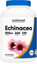 Nutricost Echinacea 800mg, 240 Kapseln - Vegetarische Kapseln, Non GMO, Glutenfrei, 120 Portionen