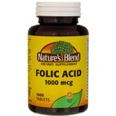 Mélange naturel acide folique 1000 mcg - 1000 comprimés Boîte de 3