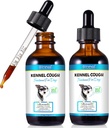 Toux de Kennel pour chiens - Traitement de Toux de Kennel, supplément de Toux Naturelle pour chiens, soulagement de la congestion des chiens doux, soulagement de l'allergie des chiens liquides (2 Fl Oz (paquet de 2))