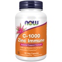 NOW Nahrungsergänzungsmittel, C-1000 & Zink-Immun, Saisonale Unterstützung Formel *, Antioxidant-Schutz *, 90 Veg Kapseln
