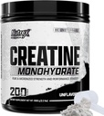 Recherche sur les nutriments Poudre monohydratée de créatine micronisée - 200 portions (1KG) Supplément monohydraté de créatine pur et non aromatisé pour le gain, la force et la performance musculaires, 5G par portion (2,2lbs)