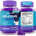 Mélatonine Gummies 30mg pour les adultes - Fort maximum Mélatonine Gummies pour la relaxation et apaisante, supplément de mélatonine exogène avec FOS pour immunitaire, santé des Gut et pH équilibre, sans sucre -120 comtes