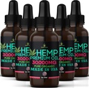 Hemp Oil-5 Pack-High Potensy Hemp Seed Oil-Organic Extract, Full Flavor Natural Benefits-Made in USA-for Skin, Relief, Sleep, Calm, Discomfort, Muscles, Massage-Safe for Pets-Full Omega 3, 6, 9