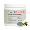 Poudre de Perelel Synbiotics Greens, mélange super-alimentaire avec des fruits, légumes, probiotiques, fibre, Spiruline et Chlorella, supplément vert quotidien, sans soja et gluten, sans OGM, açai Berry Flavor, 30 portions