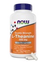 MAINTENANT Aliments L-Theanine, double dosage 200 mg par capsule - 180 gélules - Enhanced with 100mg Inositol - Végétarien, Non-OGM - Lthéanine 200mg Supplément