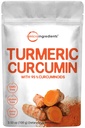 Extrait de curcuminoïdes à 95 % (extrait de curcuminoïdes naturels et suppléments de curcuma), 100 grammes, riche en antioxydants pour le soutien mixte et immunitaire, Pas d'OGM, Vegan Friendly, Inde Origine