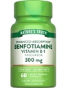 La vérité de la nature Benfotiamine: 300mg: 60 Nombre: Supplément sans OGM et sans gluten: