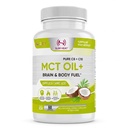 Capsules d'huile MCT de Keto avec C8 & C10 - Ketosis à action rapide Cerveau et carburant corporel pour les femmes et les hommes - Tous naturels, non-OGM, fabriqués aux États-Unis (1-Mois)