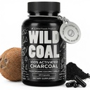 Produits sauvages Capsules de charbon activés 100% Coconut Shells Organiques Comprimés actifs pour Bloating & Hangover