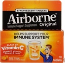 Comprimés effervescents à base de vitamine C - Orange zeste - 10 comprimés - 4 emballages