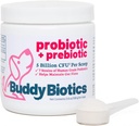 Buddy Biotics Probiotique + Prébiotique pour chiens- Gut Flora Health, Digestive and Imune Health, Diarrhée et Bowel Support – 5 Million CFU par Scoop