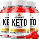 (3 Pack) Ignite Keto ACV Gummies - Formule avancée Ignite Keto Plus ACV Gummies vinaigre de pomme vinaigre Ignite ACV complément alimentaire (180 Gummies)