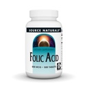 Source Naturals Acide folique 800 mcg Supplément alimentaire - 500 comprimés