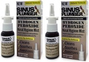Sinus Plumber Peroxyde d'hydrogène Spray nasal 2 Pack - Neutralise les particules aéroportées pour l'hygiène nasale et la défense immunitaire contre le froid