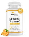 Vitamine C liposomique, système immunitaire sain, soutient la santé cardiaque, le niveau d'énergie amélioré, propriétés antioxydantes, 1400mg par portion, 180 Capsules