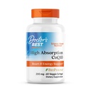 CoQ10 200 mg avec supplément BioPerine - Coenzyme Q10 Softgels pour la santé cardiaque et le soutien antioxydant, CoQ10 200 mg pour les femmes et les hommes, non OGM - 60 Veg Softgels