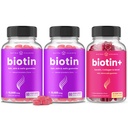 NutraChamps Ensemble complet de biotine pour cheveux, peau et ongles. 2 Pack Biotin & Biotin+