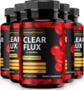 (5 Pack) pilules de flux clair, capsules officielles de flux clair, soutien tout naturel, soutien Premium pour maintenir des niveaux stables et une circulation saine, examen de santé de flux clair naturel (300 capsules)