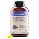 NatureWise Leinsamenöl 1.242 mg, fischfreies Omega 3 6 9 mit 720mg ALA, Nahrungsergänzungsmittel für die Unterstützung der Herzgesundheit - organisch, kaltgepresst, nicht gentechnisch verändert - 240 Softgels[8-Monatsversorgung]