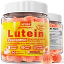 Lutéine sans sucre Zeaxanthin suppléments Gummies (25mg) Vitamines A, C, E, Bilberry, Astaxanthin - Huile de coco pour une meilleure absorption - Adultes et adolescents Vision santé, souche oculaire, yeux secs - végétalien, 60Cts