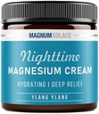Magnesium Lotion – Nighttime Magnesium Cream – Bewerben Sie sich auf Beine, Arme oder Chest - Topical Magnesium Chloride – USA Made and Safe for Kids (Ylang Ylang)