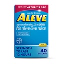 Aleve Gelcaps mit Soft Grip® Cap, Naproxen Sodium, Schmerzlinderung Medizin, 40 Count