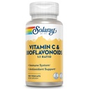 SOLARAY Vitamine C 500mg avec agrumes bioflavonoïdes, rapport 1:1 - Supplément de soutien antioxydant et immunitaire - Vitamine c avec rose HIPS et Acerola, végétalien, garantie de 60 jours, 50 portions, 100 VegCaps