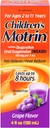Motrin pour enfants Suspension orale, soulagement de la douleur, Ibuprofène, Saveur de raisin, 4 Oz