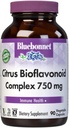 Bluebonnet Citrus Bioflavonoïde Complex 750 mg Immune System Support - Hespéridin Citrus Bioflavonoïdes d'oranges Citrons Pamplemousses et Limes - Non-OGM, Vegan, Sans gluten - 90 Capsules de légumes