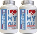 I LOVE MY PETS LLC Katze Immunsystem Unterstützung - CAT Immune Support - Booster - Gesunde Ergänzung - Allergy Relief für Katzen - 120 Bäume (2 Flaschen)