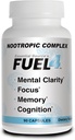 Fuel4 Nootropic Brain Support Supplement – Focus & Mental Clarity Kapseln mit Vitamin D3, Ginkgo Biloba, Cognivia, Alpha GPC, DMAE & Huperzine A – Non-GMO, Made in USA – 90 Veggie Kapseln