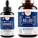 BOTONIQUES DE WINDSOR Capsules de fer liquide et de soulagement du SPM