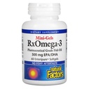 Natural Factors - Rx Omega-3 Factors Mini-Gels, EPA 350mg, DHA 140mg, Supports Cardiovascular Health, 60 Soft Gels
