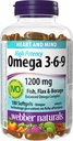 Webber Naturals Haute puissance Omega 3-6-9, 180-Conte