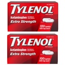 Tylenol Extra Strength Pain Reliever und Fever Reducer Caplets, 500 mg Acetaminophen, Schmerzlinderung Pillen für Kopfschmerzen, Rückenschmerzen, Toothache und minderjährige Arthritis Schmerzlinderung, 200 Count