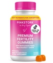 Gommies de fertilité pour les femmes – Flaveur de mangue d'ananas, Soutien à la conception avec Myo-Inositol, CoQ10, Folate, zinc, vitamine D, B6, B12 – Supplément santé hormonale et reproductive – 60 Gommies