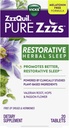 Vicks, ZzzQuil Zzzs purs Comprimés d'aide au sommeil à base de plantes restauratrices, 20 comtes