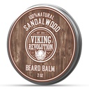 Baume à barbe de la Révolution viking - Beurre à l'huile d'argan, assouplissant pour les hommes avec l'huile de jojoba - Hydratant pour les hommes avec la cire d'abeille - cire de barbe pour les hommes (2oz, 1 pack)