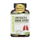Lung Health & Immune Support Supplément - Lung Cleanse et Detox avec des vitamines d'immunité pour de meilleurs poumons, la défense immunitaire, les poumons clairs et la respiration profonde incluant Quercetin et Cordyceps. Approvisionnement en deux mois