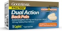 GoodSense Dual Action Acetaminophen und Ibuprofen (NSAID) Tabletten, 250 mg/125 mg, Rückenschmerzen, 18 Count